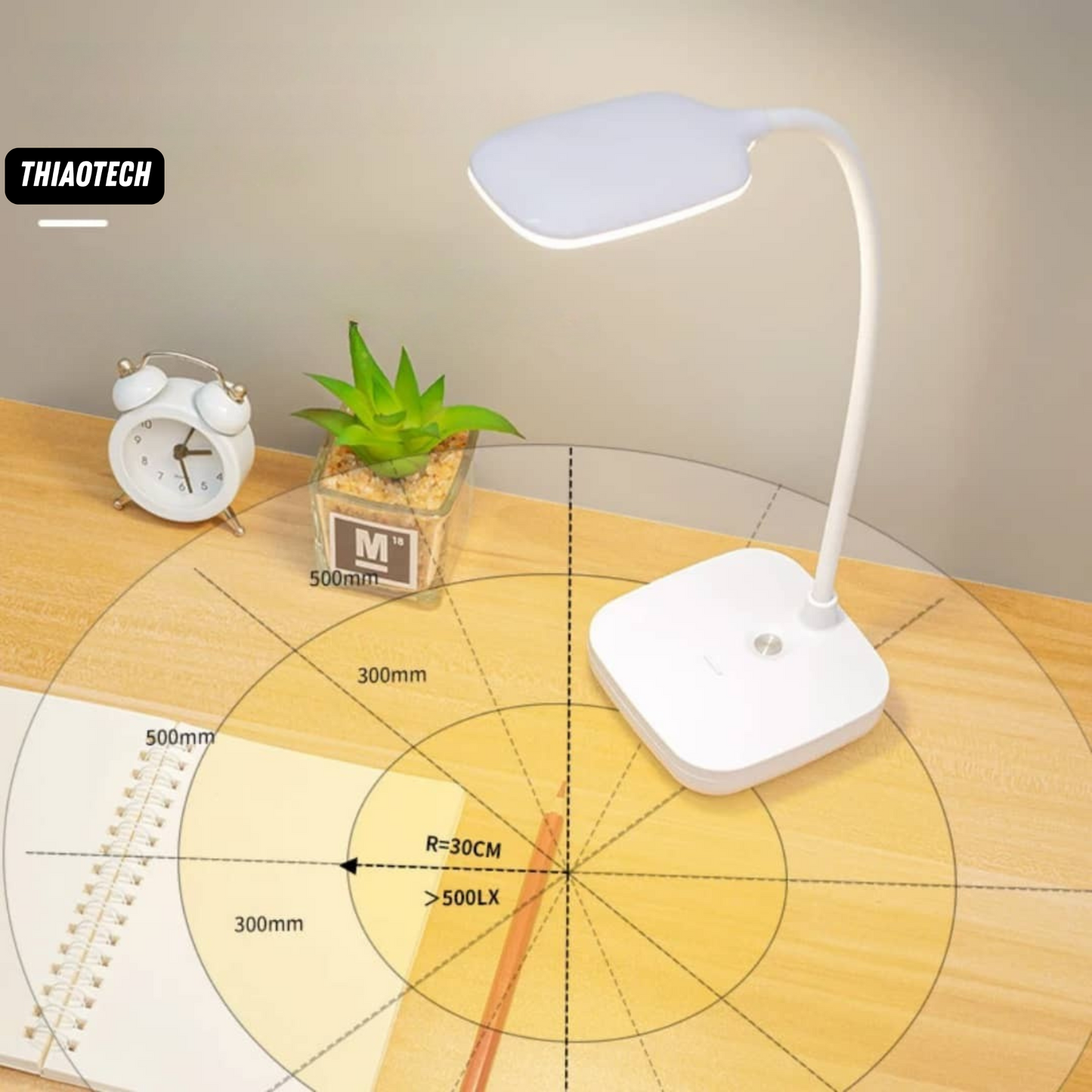 Lampe Tactile Rechargeable LED – Flexible, USB, Lumière pour Bureau et Chevet