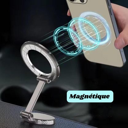 Support Téléphone Voiture Magnétique Pliant 360°