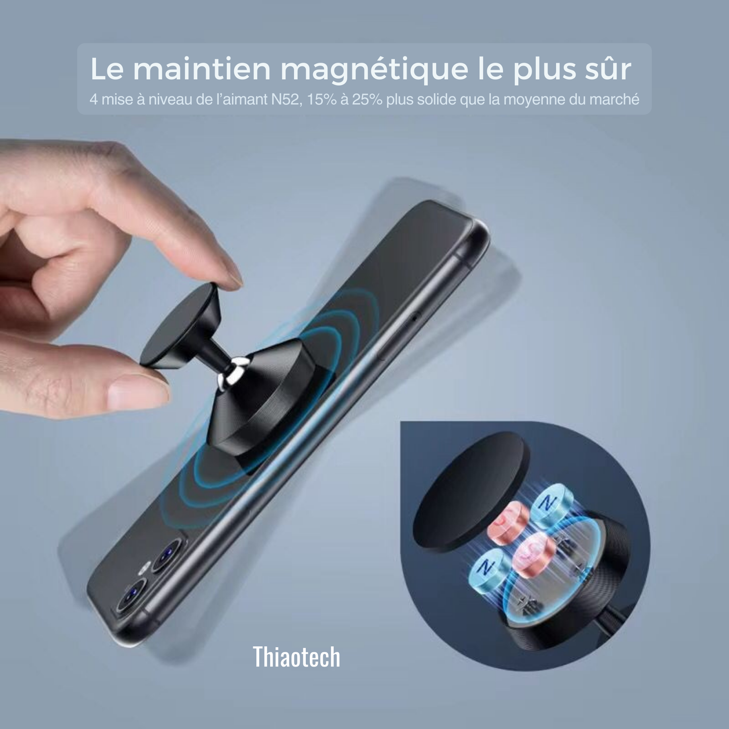 Support Téléphone Voiture Magnétique MagSafe