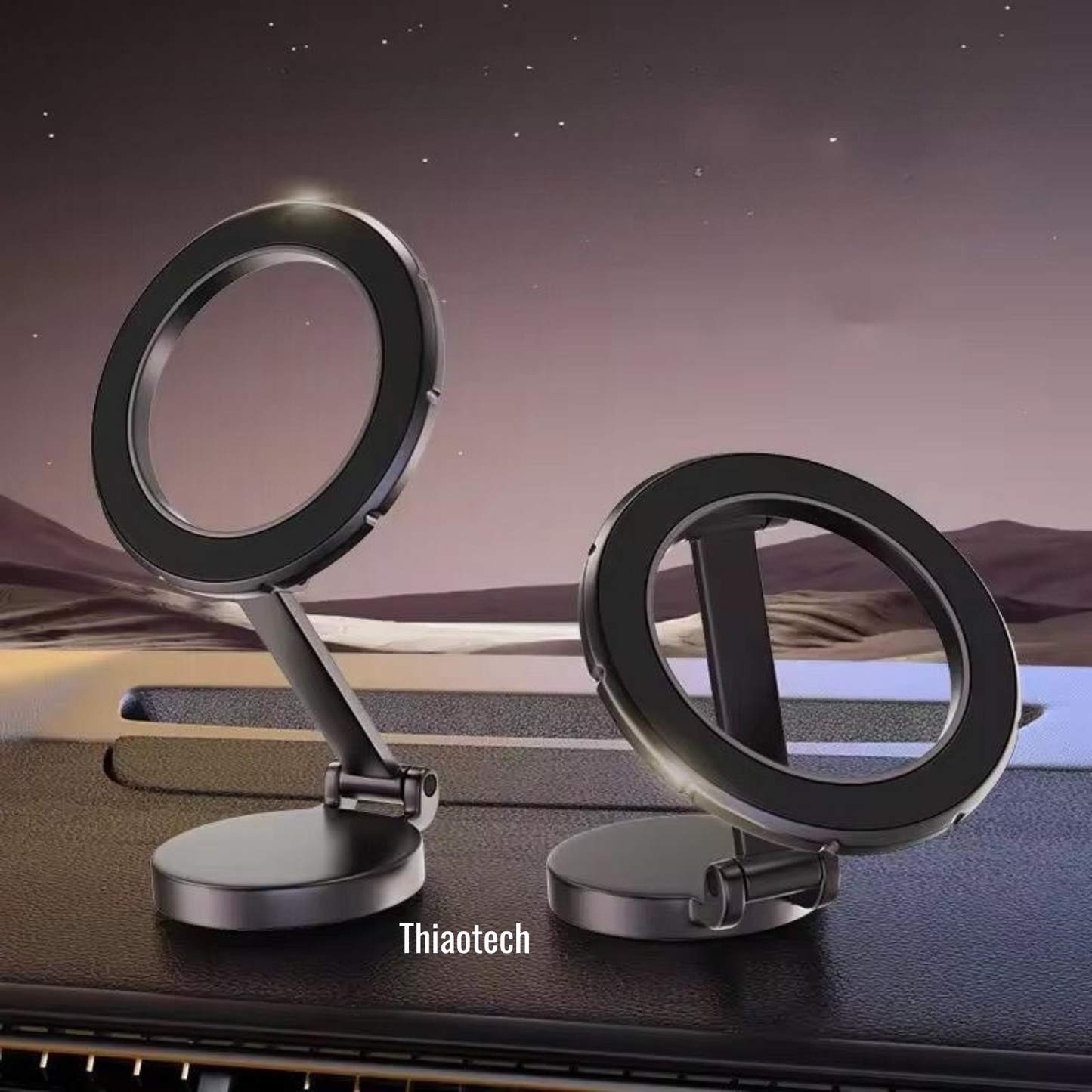 Support Téléphone Voiture Magnétique Pliant 360°