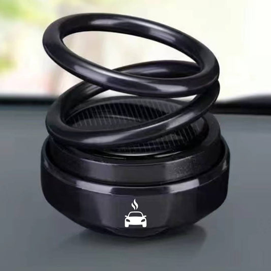 Diffuseur à Anneau Rotatif Solaire – Purificateur d’air voiture élégant