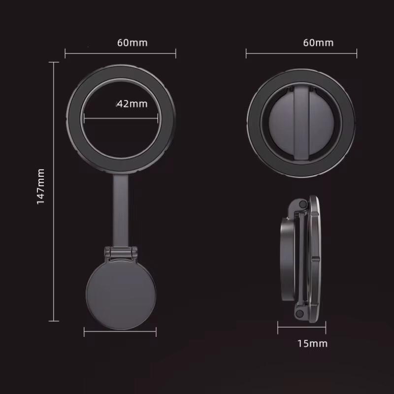 Support Téléphone Voiture Magnétique Pliant 360°
